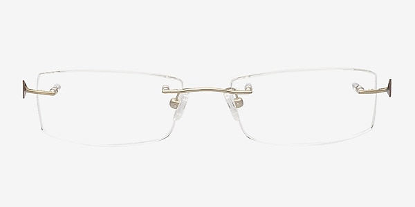 Anders Golden Titanium Eyeglass Frames