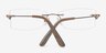 Carmine Brown TitaniumEyeglass Frames from EyeBuyDirect, Closed View
