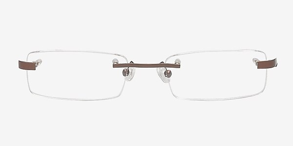 Alvaro Brown Metal Eyeglass Frames