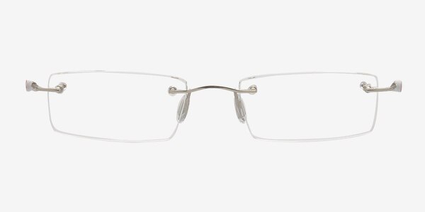 Alonso Silver Metal Eyeglass Frames