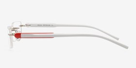 Alonso Argenté Métal Montures de lunettes de vue d'EyeBuyDirect, Vue de Côté