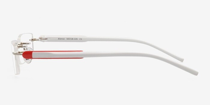 Alonso Argenté Métal Montures de lunettes de vue d'EyeBuyDirect