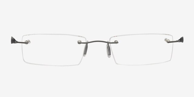 Alonso Noir MétalMontures de lunettes de vue d'EyeBuyDirect, Vue de Face