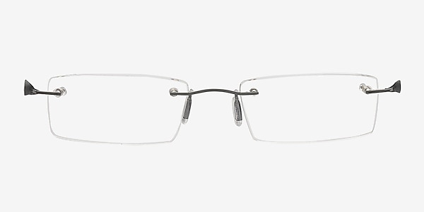 Alonso Black Metal Eyeglass Frames