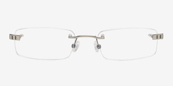 Alvin Argenté Métal Montures de lunettes de vue