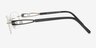 Cecil Silver TitaniumEyeglass Frames from EyeBuyDirect, Side View