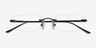 Clem Noir MétalMontures de lunettes de vue d'EyeBuyDirect, Vue Rapprochée