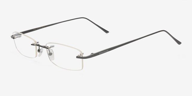 Connie Black MetalEyeglass Frames from EyeBuyDirect, Angle View