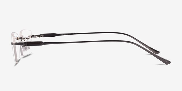Courtney Gunmetal MetalEyeglass Frames from EyeBuyDirect, Side View