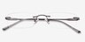 Courtney Gunmetal MetalEyeglass Frames from EyeBuyDirect, Closed View
