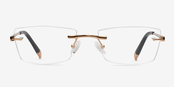 Antoine Golden Titanium Eyeglass Frames