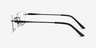 Benson Black MetalEyeglass Frames from EyeBuyDirect, Side View