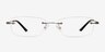 Benson Silver MetalEyeglass Frames from EyeBuyDirect, Front View