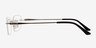 Benson Silver MetalEyeglass Frames from EyeBuyDirect, Side View