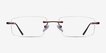 Bentlee Coffee MetalEyeglass Frames from EyeBuyDirect, Front View