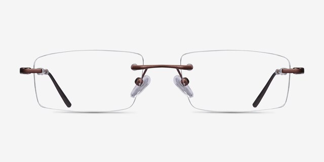 Bentlee Coffee MetalEyeglass Frames from EyeBuyDirect, Front View