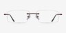 Bentlee Coffee MetalEyeglass Frames from EyeBuyDirect, Front View