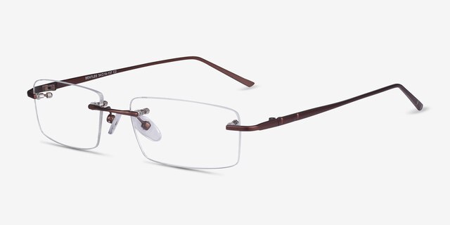 Bentlee Coffee MetalEyeglass Frames from EyeBuyDirect, Angle View