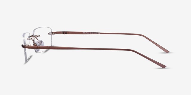 Bentlee Coffee MetalEyeglass Frames from EyeBuyDirect, Side View