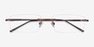 Bentlee Coffee MetalEyeglass Frames from EyeBuyDirect, Closed View