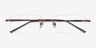 Bentlee Coffee MetalEyeglass Frames from EyeBuyDirect, Closed View