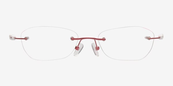Kjord02 Burgundy Metal Eyeglass Frames
