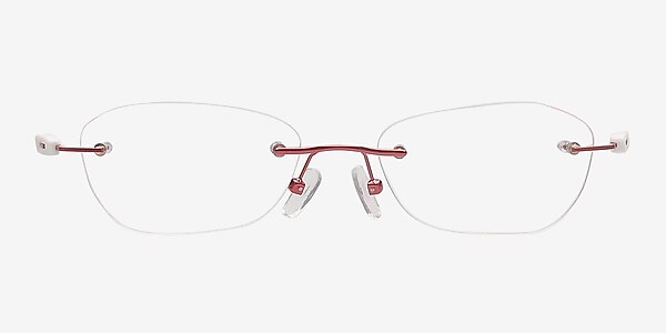 Kjord02 Burgundy Metal Eyeglass Frames