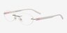 Kenai02 Silver MetalEyeglass Frames from EyeBuyDirect, Angle View