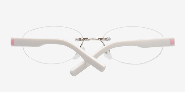 Kenai02 Silver MetalEyeglass Frames from EyeBuyDirect, Closed View