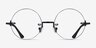 Palo Alto Black MetalEyeglass Frames from EyeBuyDirect, Front View