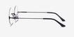 Palo Alto Black MetalEyeglass Frames from EyeBuyDirect, Side View
