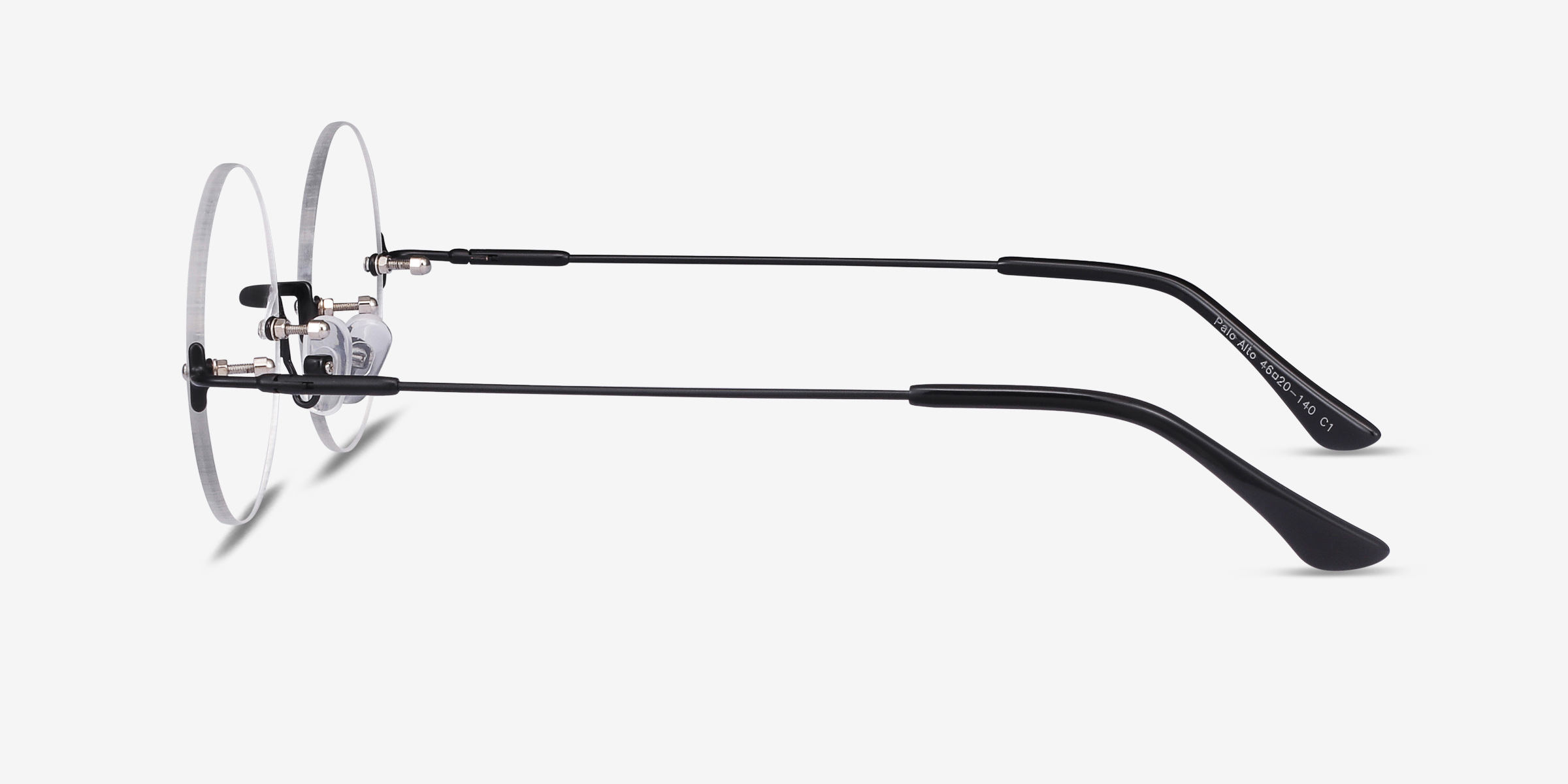 Palo Alto Round Black Rimless Eyeglasses Eyebuydirect