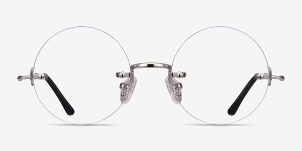 Palo Alto Silver Metal Eyeglass Frames