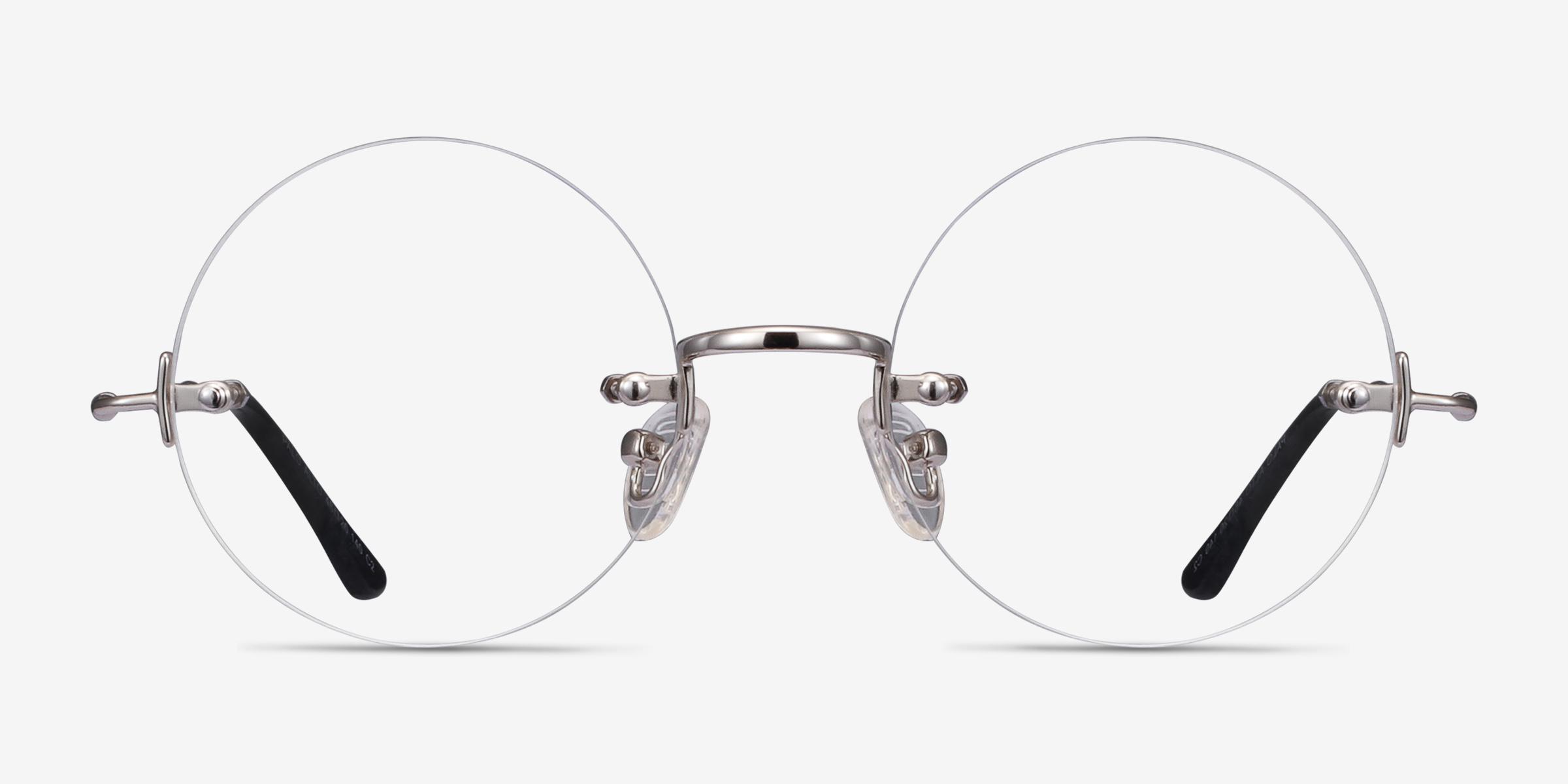 Palo Alto Round Silver Rimless Eyeglasses Eyebuydirect