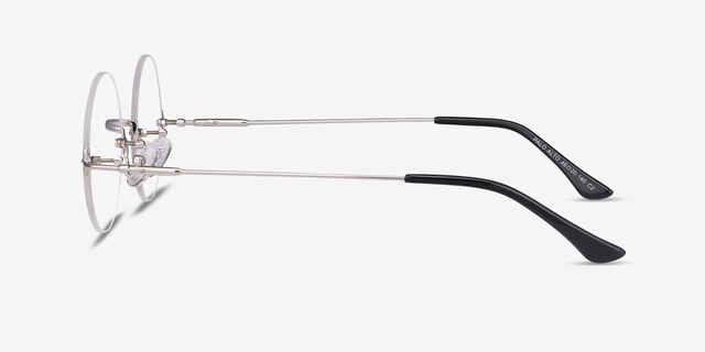 Palo Alto Argenté MétalMontures de lunettes de vue d'EyeBuyDirect, Vue de Côté