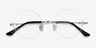 Palo Alto Argenté MétalMontures de lunettes de vue d'EyeBuyDirect, Vue Rapprochée