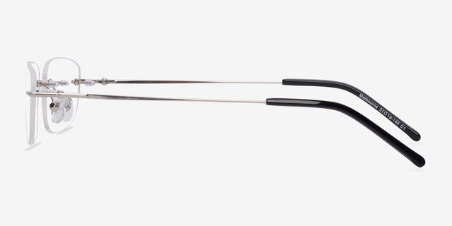 Melbourne Silver MetalEyeglass Frames from EyeBuyDirect, Side View