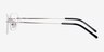 Melbourne Silver MetalEyeglass Frames from EyeBuyDirect, Side View