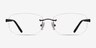 Vernon Gunmetal Acetate-metalEyeglass Frames from EyeBuyDirect, Front View