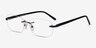 Vernon Gunmetal Acetate-metalEyeglass Frames from EyeBuyDirect, Angle View