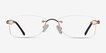 Rivet Golden & Brown MetalEyeglass Frames from EyeBuyDirect, Front View