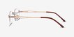 Rivet Golden & Brown MetalEyeglass Frames from EyeBuyDirect, Side View
