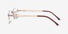 Rivet Golden & Brown MétalMontures de lunettes de vue d'EyeBuyDirect, Vue de Côté