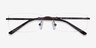 Edison Brun MétalMontures de lunettes de vue d'EyeBuyDirect, Vue Rapprochée