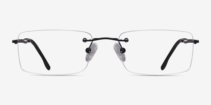 Woodrow Black Metal Eyeglass Frames from EyeBuyDirect