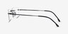 Woodrow Black MetalEyeglass Frames from EyeBuyDirect, Side View