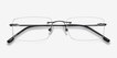 Woodrow Black MetalEyeglass Frames from EyeBuyDirect, Closed View