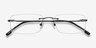Woodrow Black MetalEyeglass Frames from EyeBuyDirect, Closed View