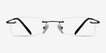 South Gunmetal MetalEyeglass Frames from EyeBuyDirect, Front View