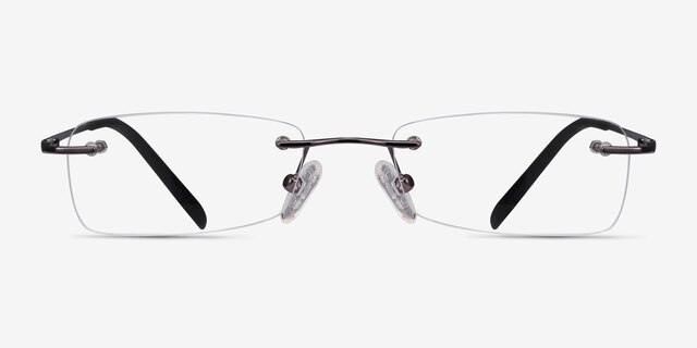 South Gunmetal MétalMontures de lunettes de vue d'EyeBuyDirect, Vue de Face
